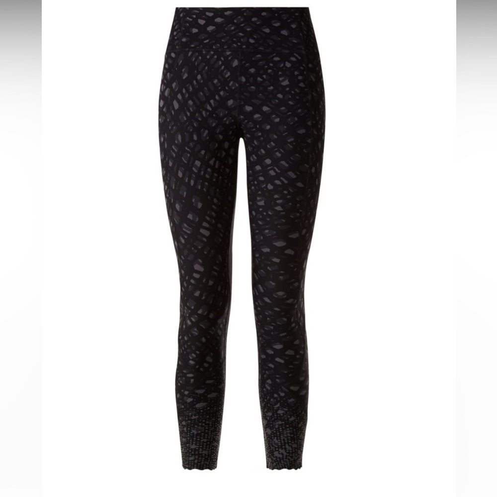 Lululemon Tight Stuff Tight Black Grey Size 4 Excellent condition